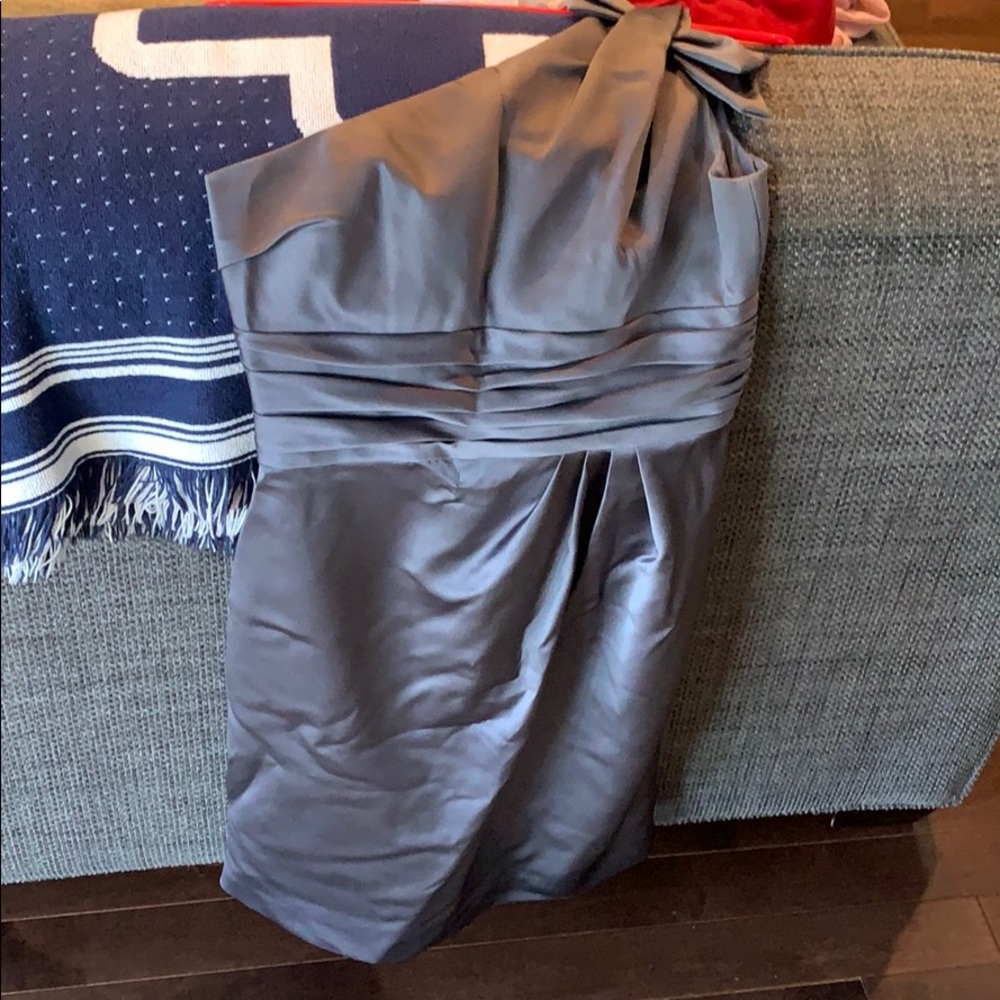 Grey bridesmaid dress